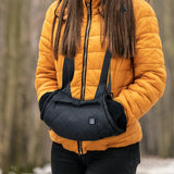 Winter Heated Hand Muff Hand Warmer with Pockets USB Hand Warming Muff Black