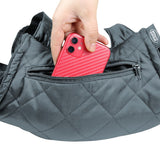 Winter Heated Hand Muff Hand Warmer with Pockets USB Hand Warming Muff Grey