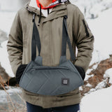 Winter Heated Hand Muff Hand Warmer with Pockets USB Hand Warming Muff Grey