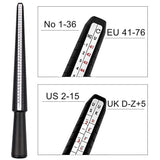 6Pcs Ring Measurement Tool  Ring Sizer Measuring Tool Set