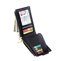 Womens RFID Wallet Bifold Credit Card Holder Black