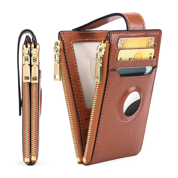 Womens RFID Wallet Bifold Credit Card Holder Brown