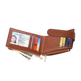 Womens RFID Wallet Bifold Credit Card Holder Brown