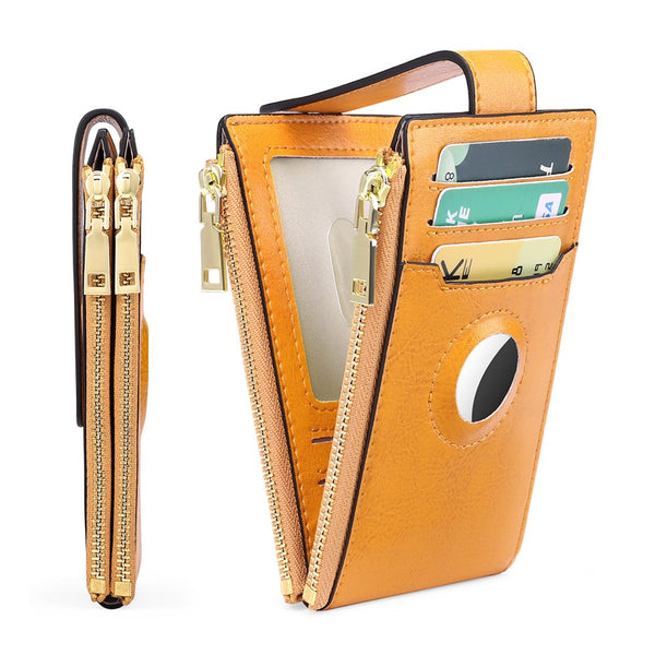Womens RFID Wallet Bifold Credit Card Holder Yellow