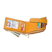 Womens RFID Wallet Bifold Credit Card Holder Yellow