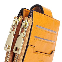 Womens RFID Wallet Bifold Credit Card Holder Yellow
