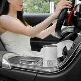 Portable Negative Ion Air Purifier Air Cleaner for Car Home Bedroom White