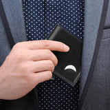 Mens RFID Blocking Wallet Genuine Leather Card Holder Black