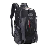 Water-resistant Hiking Backpack Travel Camping Outdoor Bag for Men and Women Black