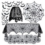 Halloween Decorations Kit Spiderweb Lace Covers Set Halloween Party Decors