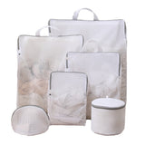 6Pcs Bra Sock Lingerie Wash Bag Zipped Laundry Washing Machine Mesh Net Bag