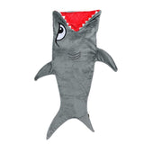 Shark Sleeping Bag Double Layer Plush Animal Blanket Pajamas Hoodie