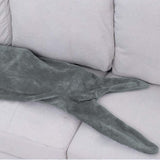 Shark Sleeping Bag Double Layer Plush Animal Blanket Pajamas Hoodie