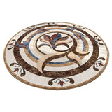 Retro Round Floor Mat Home Room Anti Slip Mat Home Decoration Style 2