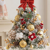 Artificial Mini Christmas Tree DIY Tabletop Ornaments Xmas Decor Style 6