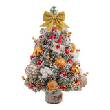 Artificial Mini Christmas Tree DIY Tabletop Ornaments Xmas Decor Style 4