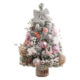 Artificial Mini Christmas Tree DIY Tabletop Ornaments Xmas Decor Style 5