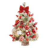 Artificial Mini Christmas Tree DIY Tabletop Ornaments Xmas Decor Style 6