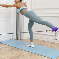 3Pcs Ankle Resistance Band Set Leg Training Resistance Band Fitness Training Equipment Purple