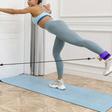 3Pcs Ankle Resistance Band Set Leg Training Resistance Band Fitness Training Equipment Purple