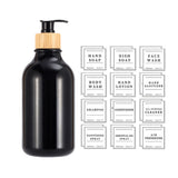 500ML Plastic Empty Pump Bottles Lotion Shampoo Bottle Container Black