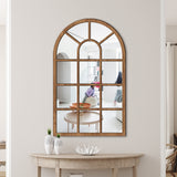 Self-adhesive Arched Acrylic Wall Mirror Window Sticker Decals Removable Window Mirror Wall Decor Style 1
