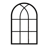 Self-adhesive Arched Acrylic Wall Mirror Window Sticker Decals Removable Window Mirror Wall Decor Style 4