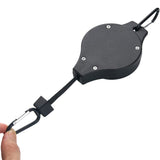 2Pcs Retractable Pulley Hanging Basket Pull Down Garden Plant Flower Hanger Hook Black