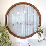 2Pcs You Look Amazing Mirror Decal Decal Bathroom Wall Sticker Decor Shower Door Decal Rose Red