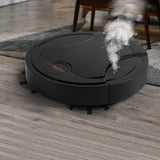 USB Rechargeable Robotic Vacuums Electric Robot Vacuum Cleaner with Automatic Spray Black