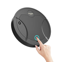 USB Rechargeable Robotic Vacuums Electric Robot Vacuum Cleaner with Automatic Spray Black