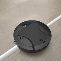 USB Rechargeable Robotic Vacuums Electric Robot Vacuum Cleaner with Automatic Spray Black