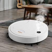 USB Rechargeable Robotic Vacuums Electric Robot Vacuum Cleaner with Automatic Spray White
