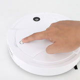 USB Rechargeable Robotic Vacuums Electric Robot Vacuum Cleaner with Automatic Spray White