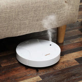 USB Rechargeable Robotic Vacuums Electric Robot Vacuum Cleaner with Automatic Spray White