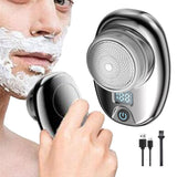 Portable Mini Shaver Electric Shaver Pocket Razor Rechargeable Silver