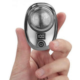 Portable Mini Shaver Electric Shaver Pocket Razor Rechargeable Silver