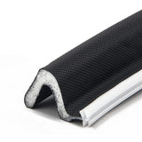 6M Door Sealing Strip V Shaped Door Windows Slot Weather Stripping Black