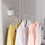 Retractable Clothes Line Wall Mounted Laundry Line for Indoor Balcony White
