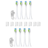 8Pcs Replacement Electric Toothbrush Heads Compatible with Philips White