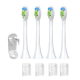4Pcs Electric Toothbrush Replacement Heads Compatible with Philips HX3/HX6/HX9 Series White