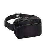 Chest Waist Packs Fanny Pack Waist Belt Bag for Women and Men Black