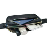 Chest Waist Packs Fanny Pack Waist Belt Bag for Women and Men Mixcolor Black