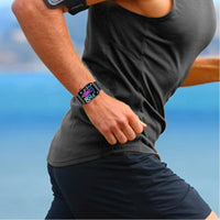 Bluetooth Smart Watch Sport Watch Blood Glucose ECG Monitoring Watch Black