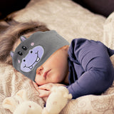 Bluetooth Headband Sleep Eye Mask Earphone Cute Wireless Sleeping Music Headband Hippo Style
