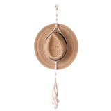 Macrame Hat Hangers for Wall Bohemian Women Hat Rack Organizer Hat Display Decor