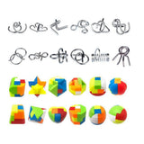 24Pcs Brain Teaser Puzzles Toys Advent Calendar Christmas Countdown Calendar Gift Box Style 1