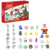 24Pcs Brain Teaser Puzzles Toys Advent Calendar Christmas Countdown Calendar Gift Box Style 2