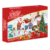 24Pcs Brain Teaser Puzzles Toys Advent Calendar Christmas Countdown Calendar Gift Box Style 2