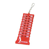 18 Hole Golf Score Counter Outdoor Sport Golf Scoreboard Training Practice Competition Accessory Red